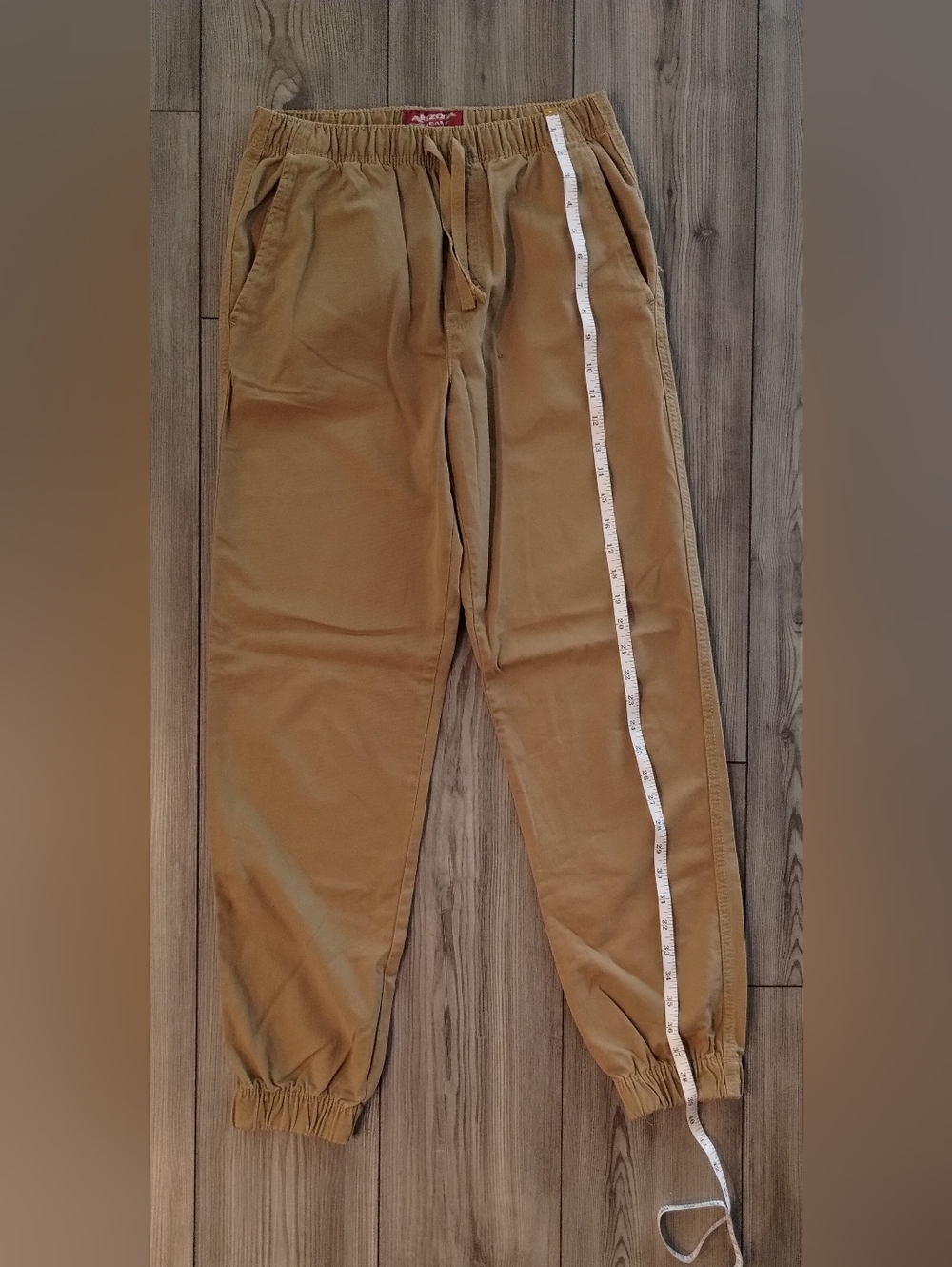Khaki Drawstring Jogger Style Boy's Pants